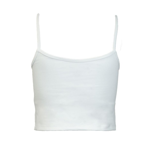 fitted, cropped, white "u-state aggies tank top